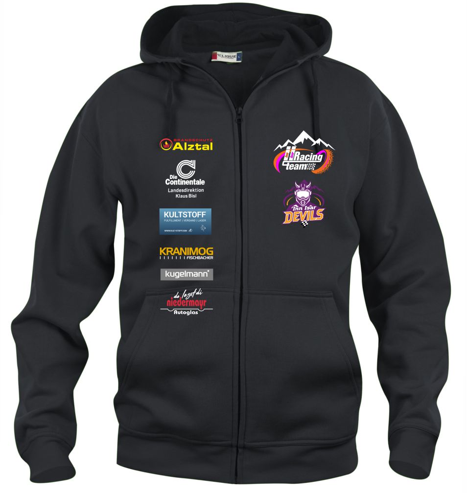 Kapuzensweatjacke Inn Isar Devils Kapuzensweatjacke Inn Isar Devils