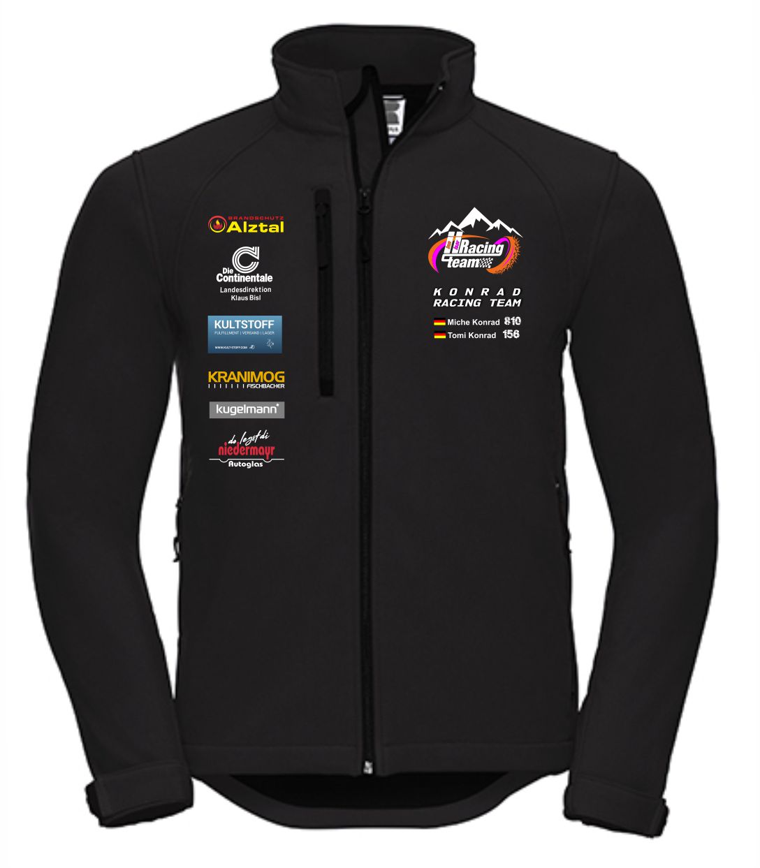 Übergröße Softshelljacke KONRAD Racingteam 