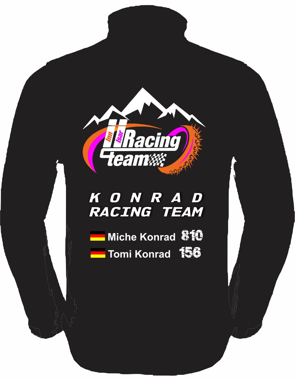 Übergröße Softshelljacke KONRAD Racingteam 